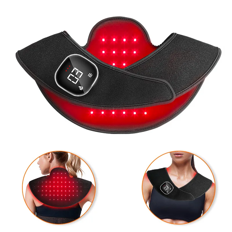 Red light treatment shoulder and neck care portable home three temperature control pulse infrared fever treatment cape