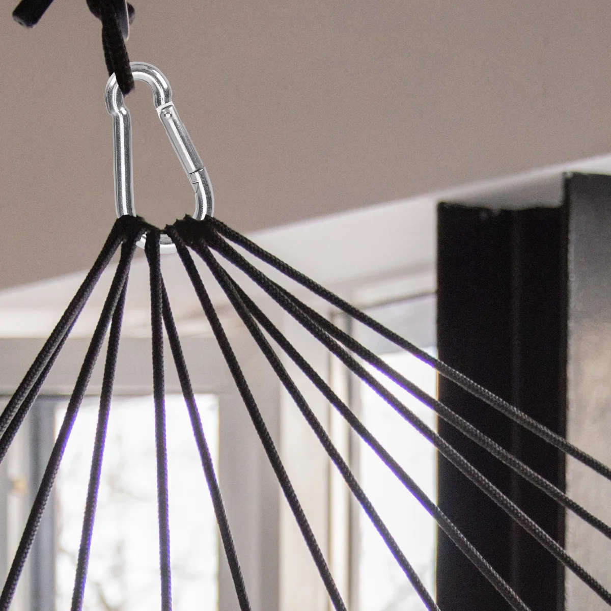 

Spring Hooks 6X80Mm Heavy Duty Hanging Chair Fixing Accessories For Gymnastics Rings Yoga Hammock Ceiling Mount Outdoor