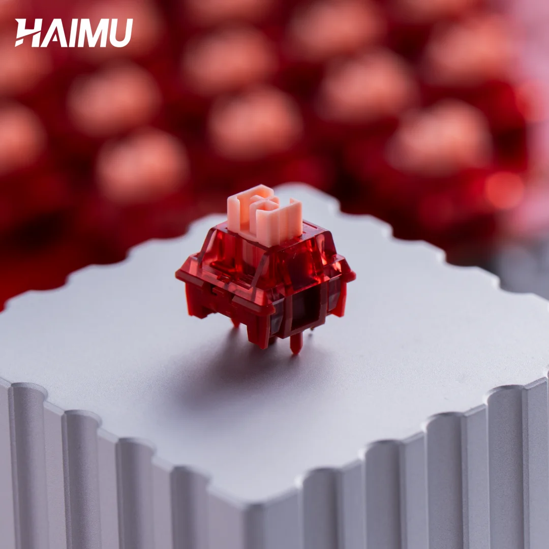 ​​Heart Beat Switch Linear 58g Pre-Lubed 5-Pin Hot-Swap POM Stem Haimu Silent for MX Mechanical Keyboard​​