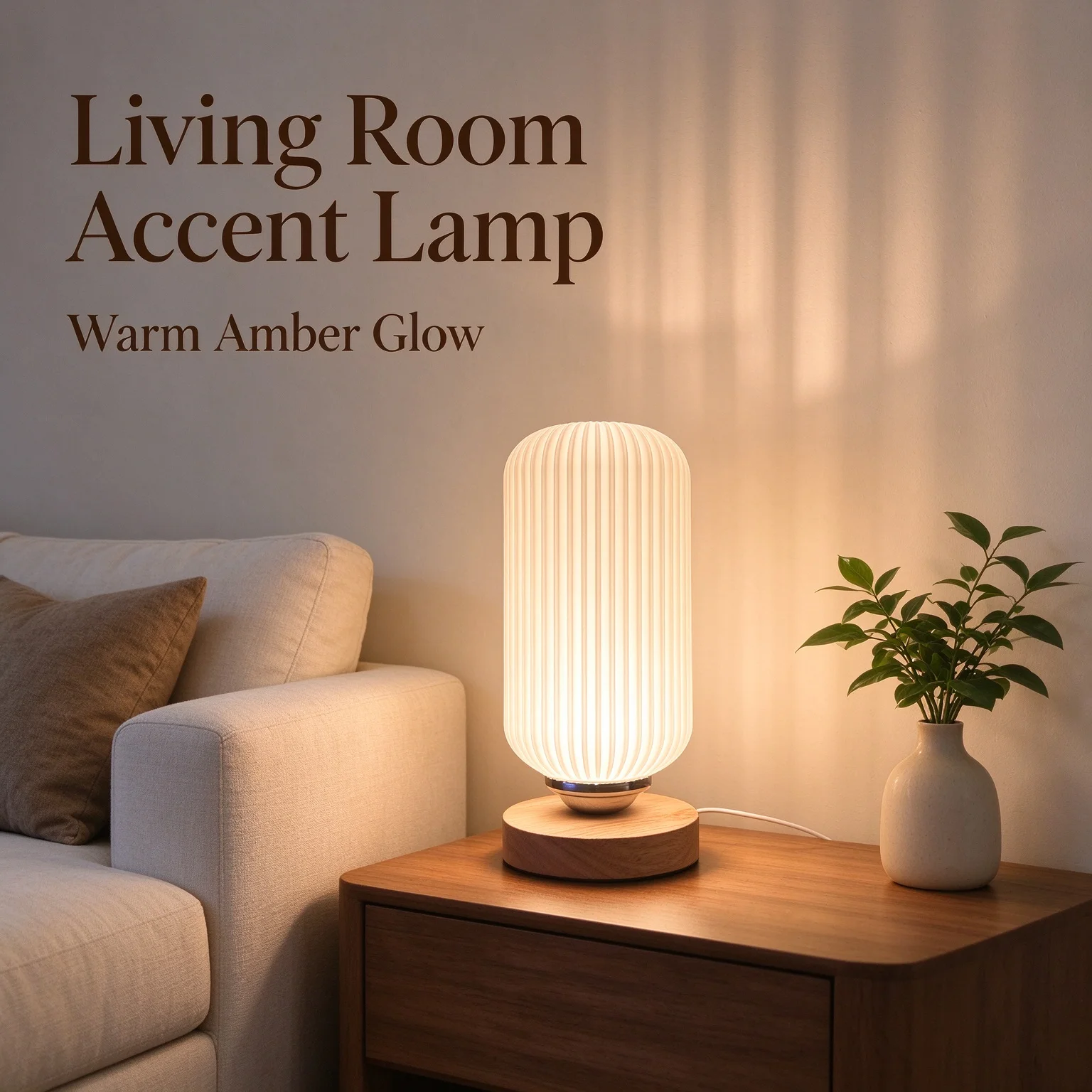3D Printed Wave Texture Table  - Decor Lighting Lamps 评论和价格