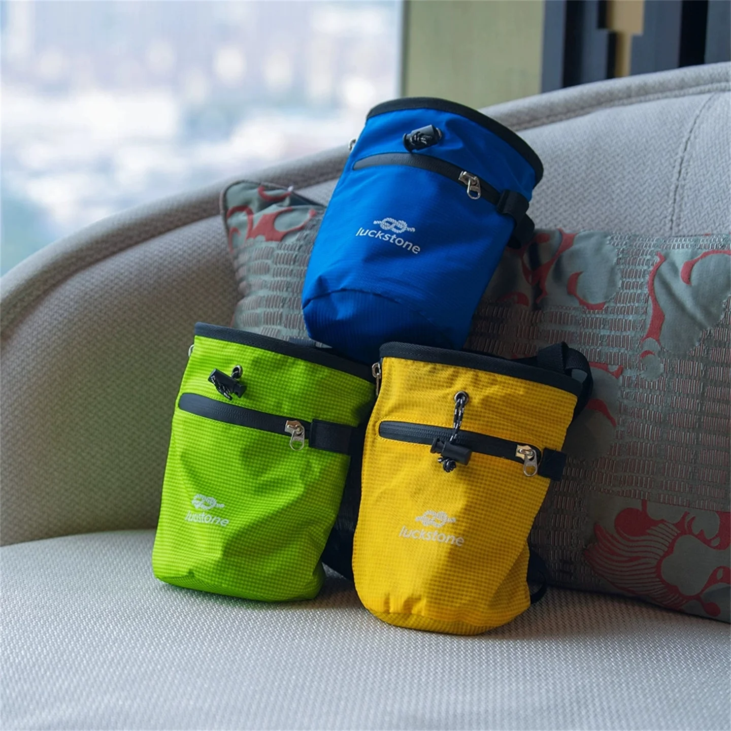 ถุงใส่ชอล์กปีนผาแบบแขวนเอว 5 ช - Chalk Bag Bouldering บทวิจารณ์และราคา