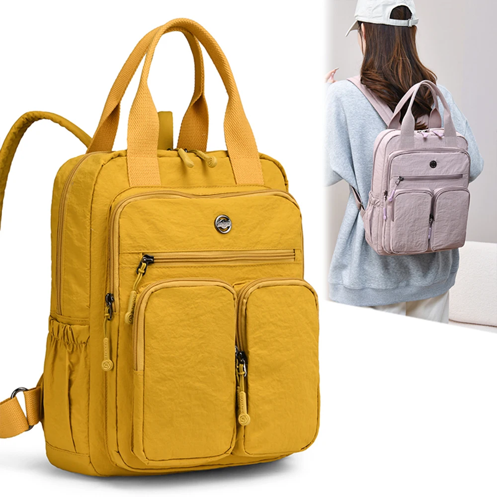 

Women's Backpack with Large Capacity, Lightweight, High-End, Casual Handbag, Multiple Pockets, Travel Computer Backpack