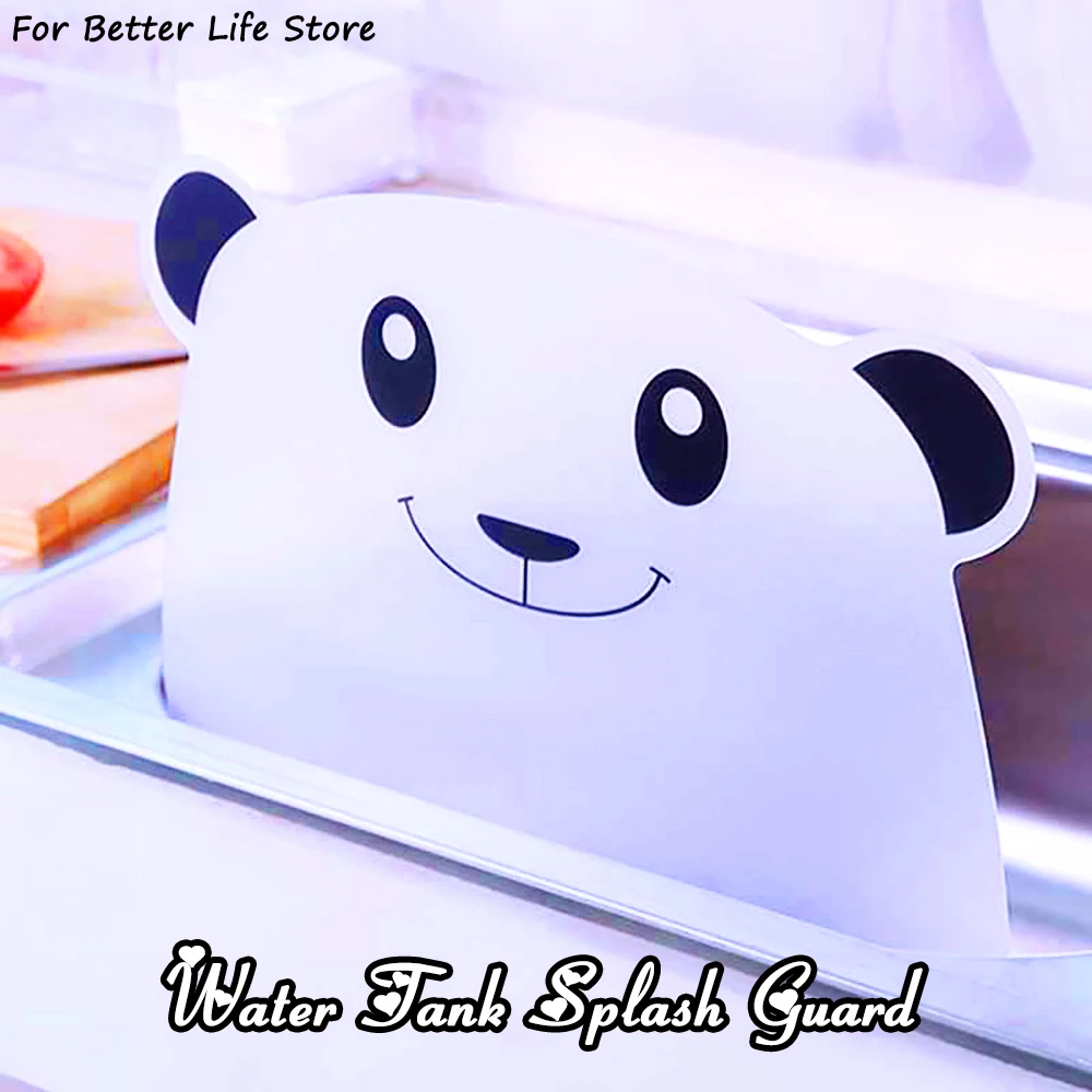 

1Pc 60G Panda Pattern Kitchen Sink Anti Splash Water Baffle Board with Sucker Fruit Vegetable Washing Guards Anti-Water Tool