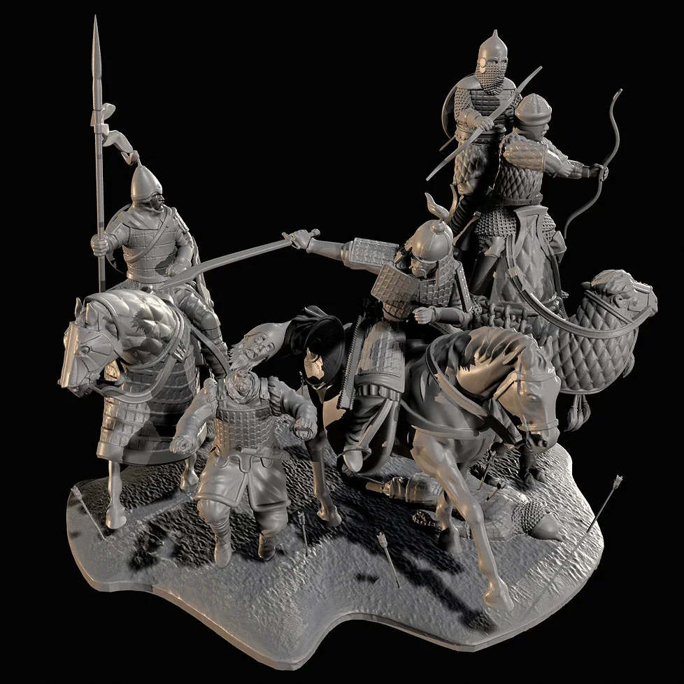 The height of man 20mm 30mm 40mm Resin model kits figure colorless and self-assembled 3D Printing  TD-7132/3D