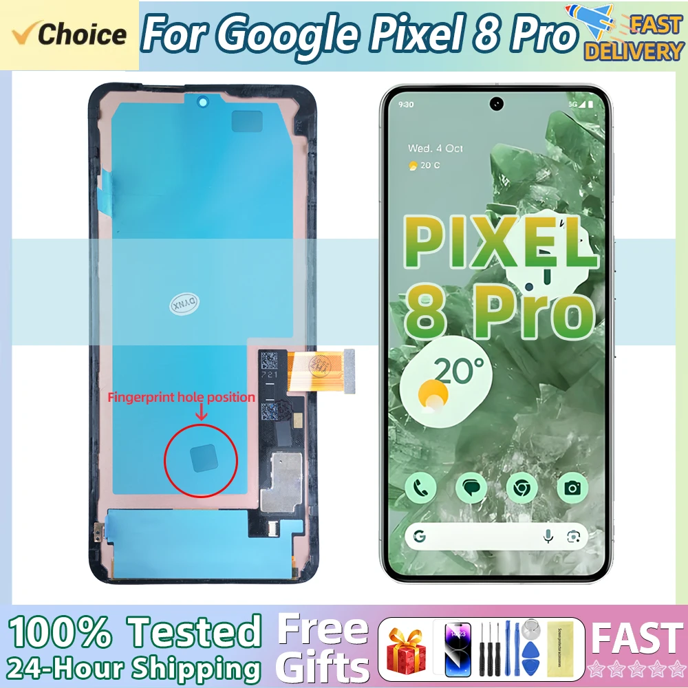 67-amoled-for-google-pixel-8-pro-lcd-display-touch-screen-scanner-assembly-for-pixel-8-pro-screen-with-fingerprint-recognition
