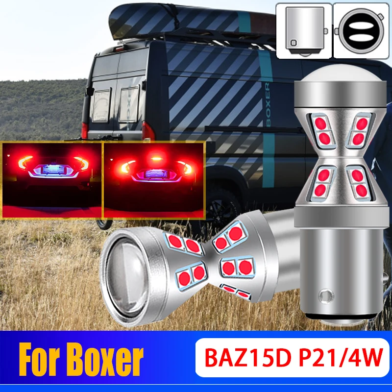 

2X P21/4W 566 LED Stop Brake Lights Bulbs BAZ15d Lamps For Peugeot Boxer 2.0 BiFuel 2.2 2.8 HDi 2.0 i 4x4 2.5 D TD TDI 1994-2009