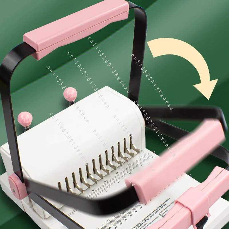 Binding Machine 2:1 Double Wire Binding Machine Single-pass 20 Pages Punching Suitable for Book and Notebooks Binding
