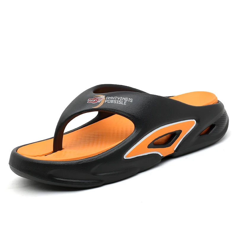 

Мужские и женские сандалии-шлепанцы с толстой подошвой из ЭВА, гибким верхом, нескользящие, с эффектом отскока, для улицы, модные, для активного отдыха