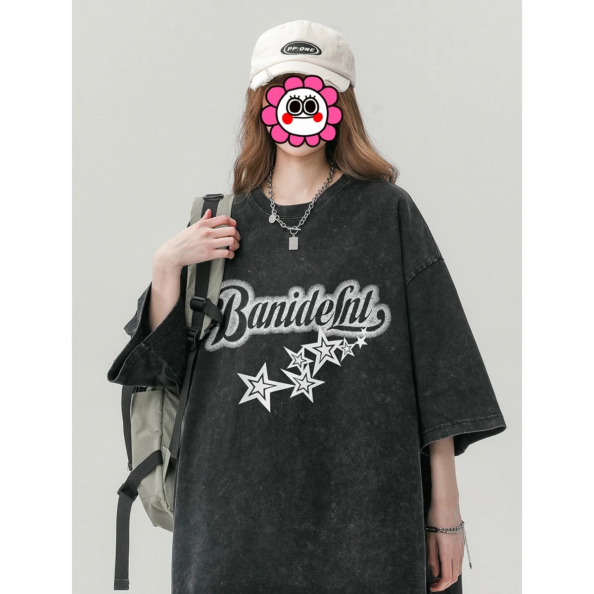 Vintage Letter Print New Plus Size Top Women European American Style Y2K T-shirt Summer Popular Simple Fashion Big Size T-shirts