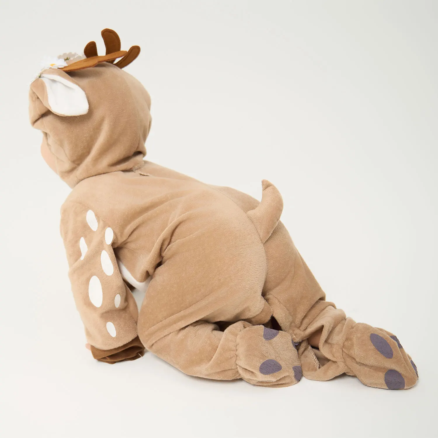 Little Deer Fawn Costume for Baby Boys Girls 12M 18M 24M 2pcs/Set Hood Romper With Shoes Halloween Purim Fancy Dress Umorden