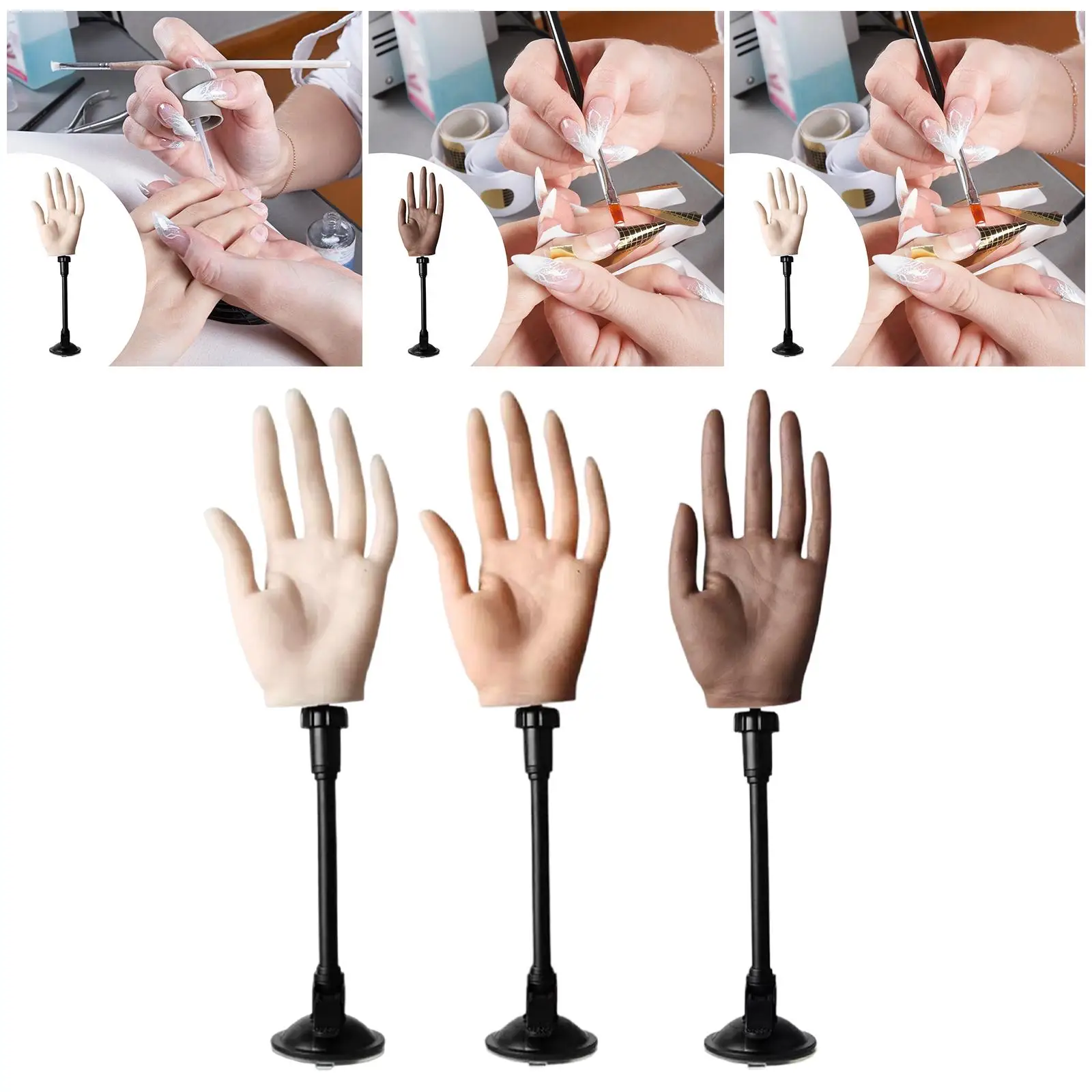 

Practice Hand Soft Manican Female Mannequin Hand for Beginners Students Shop