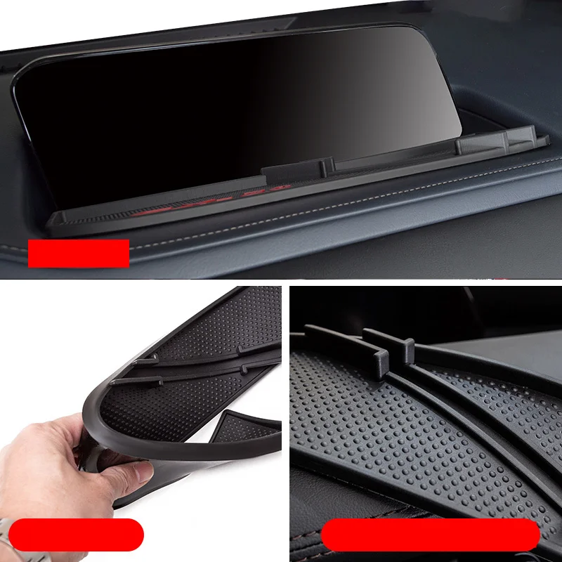 For MAZDA CX-30 mobile phone navigation bracket anti-skid pad modified dashboard silicone storage