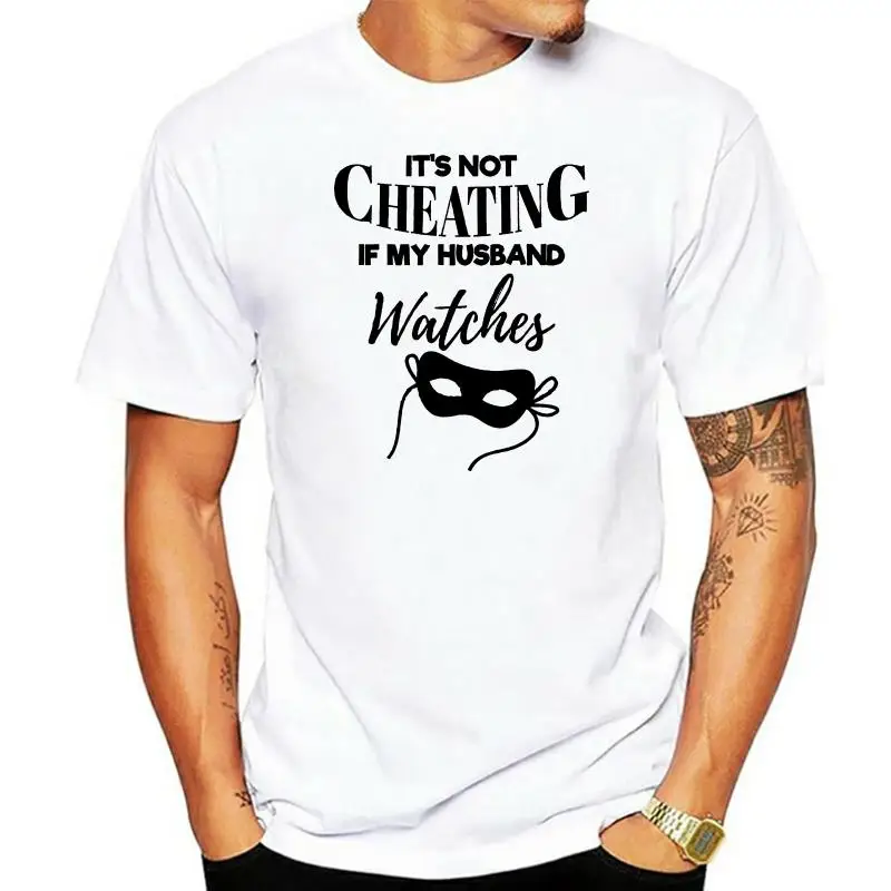 Men t shirt Threesome Swinger Gift Hotwife Not Cheating tshirts Women-tshirt