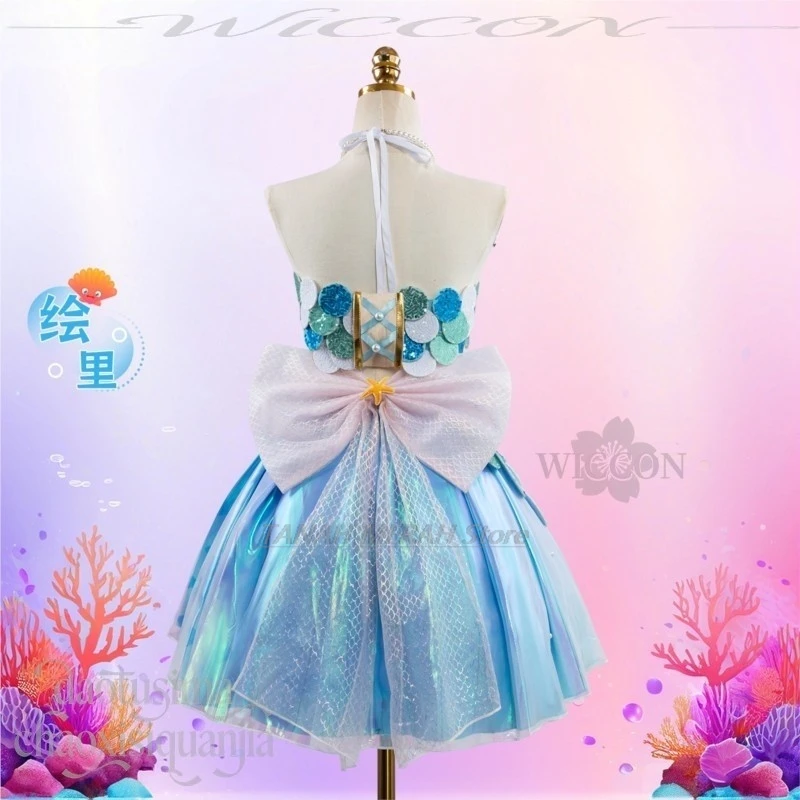 Halloween EliAyase Cosplay Anime Game LoveLive! Mermaid Carnival Idol Stage Performance Outfit Fashion Y2K Anime Cosplay Costume