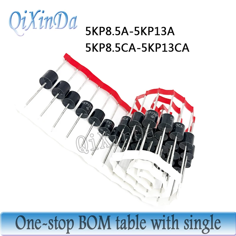 10PCS R-6 TVS Diode 5KP8.5A 5KP8.5CA 5KP9.0A 5KP9.0CA 5KP10A 5KP10CA 5KP11A 5KP11CA 5KP12A 5KP12CA 5KP13A 5KP13CA