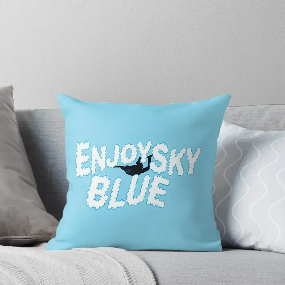 Enjoy Sky Blue Throw Pillow pillowcases for sofa cushions Christmas Throw Pillows Covers pillow cover christmas pillow