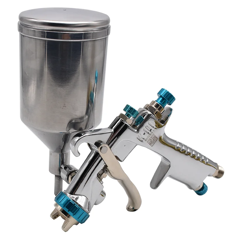 Original Genuine W101 High-Quality Spray Gun W-101 400CC Kettle 1.0/1.3/1.5/1.8mm Nozzle Suitable for Furniture and Car Painting