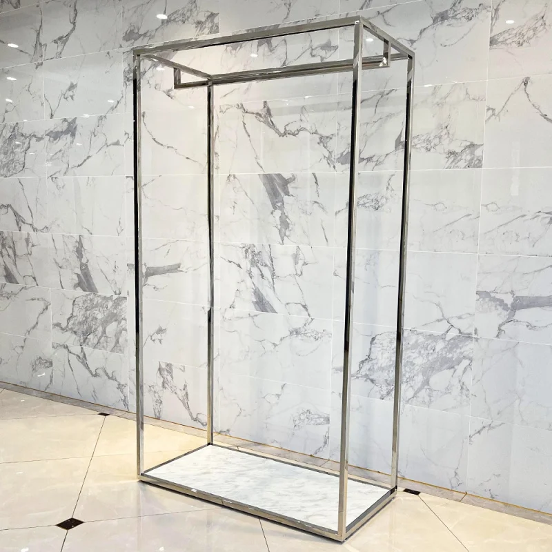 customized.custom custom bridal shop skirt dress party metal women's  clothes display racks shelf  clothing store - Image 5