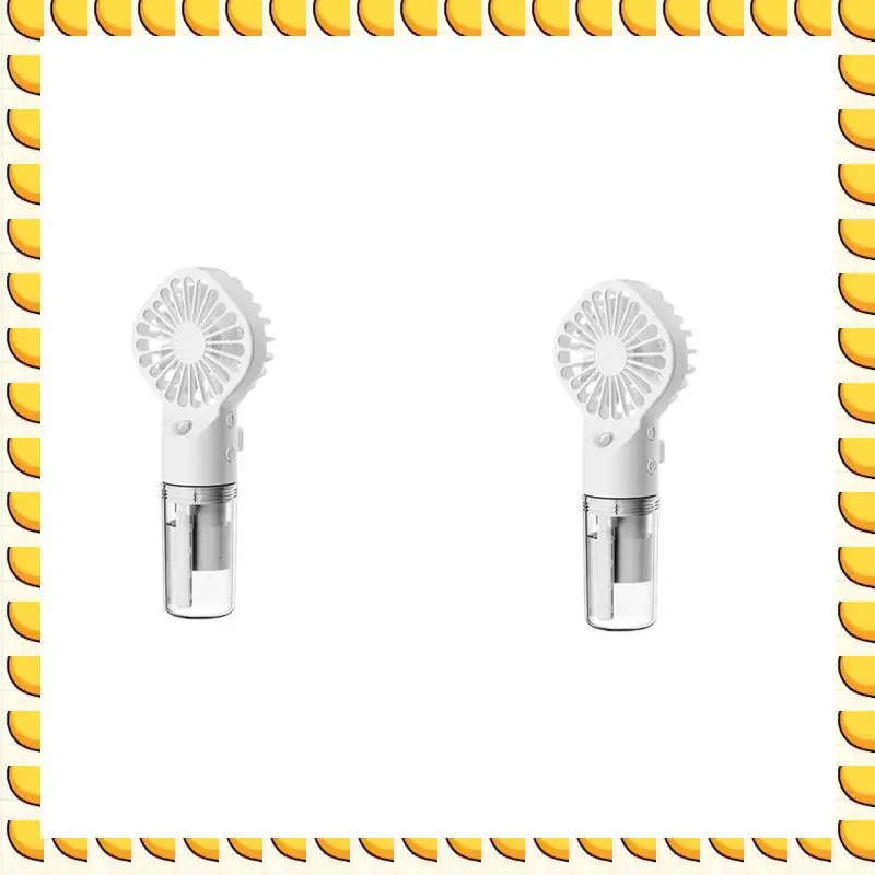 

BAAU 2X ручной распылительный вентилятор, распылитель воды, вентилятор тумана, студенческое общежитие, мини-вентилятор, летние принадлежности, инструмент для наружного охлаждения, белый