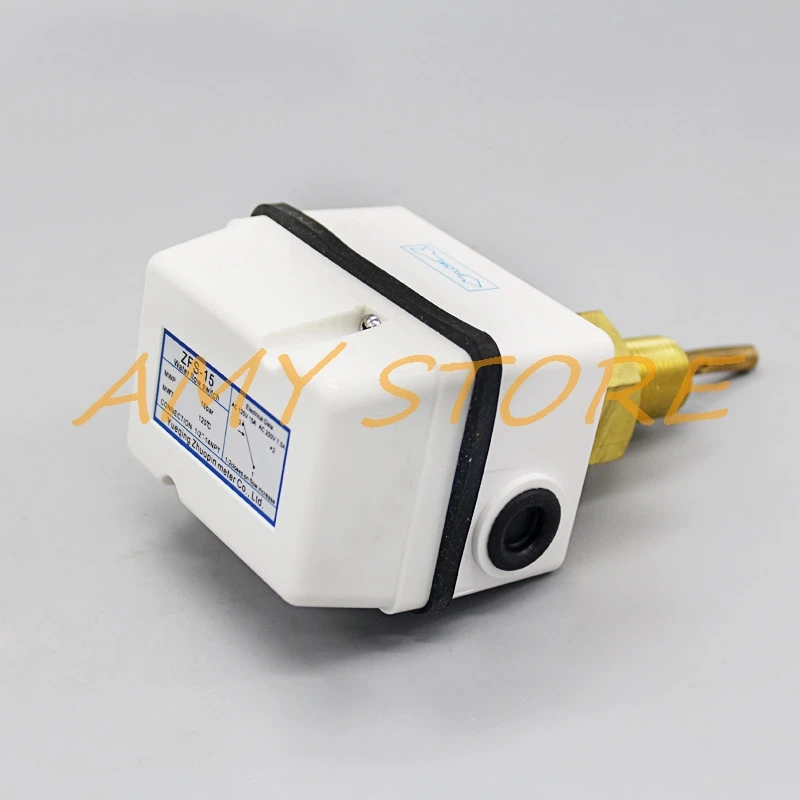

Полностью герметичный ZFS-15 ZFS-20 ZFS-25 AC125V 15A 250V 7.5A SPDT G1/2" 3/4"1" Соединение с белой резьбой Лопастной переключатель контроля расхода воды