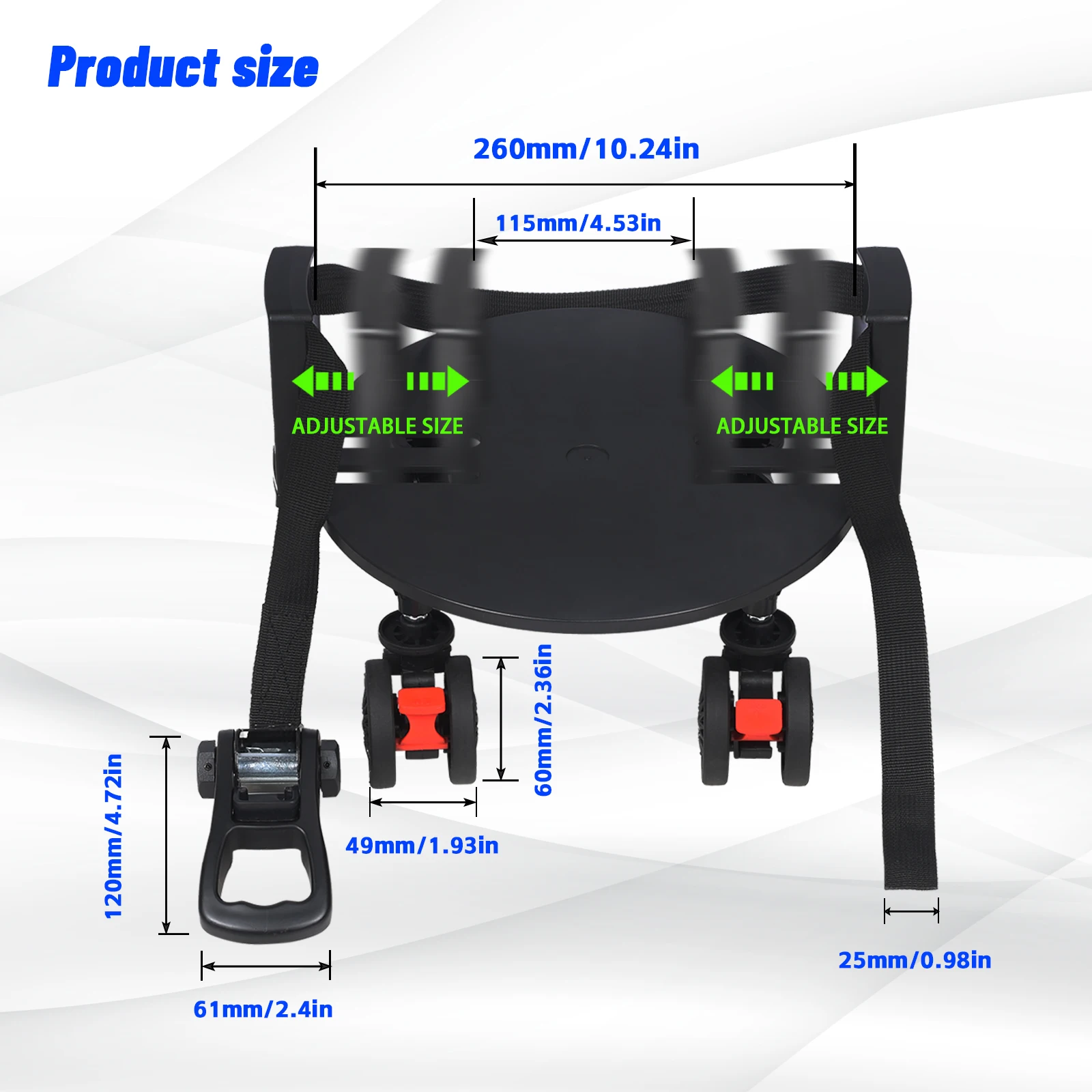 Sac de golf 360 °   Chariot à roues universel, support de Club Portable détachable, Base Mobile