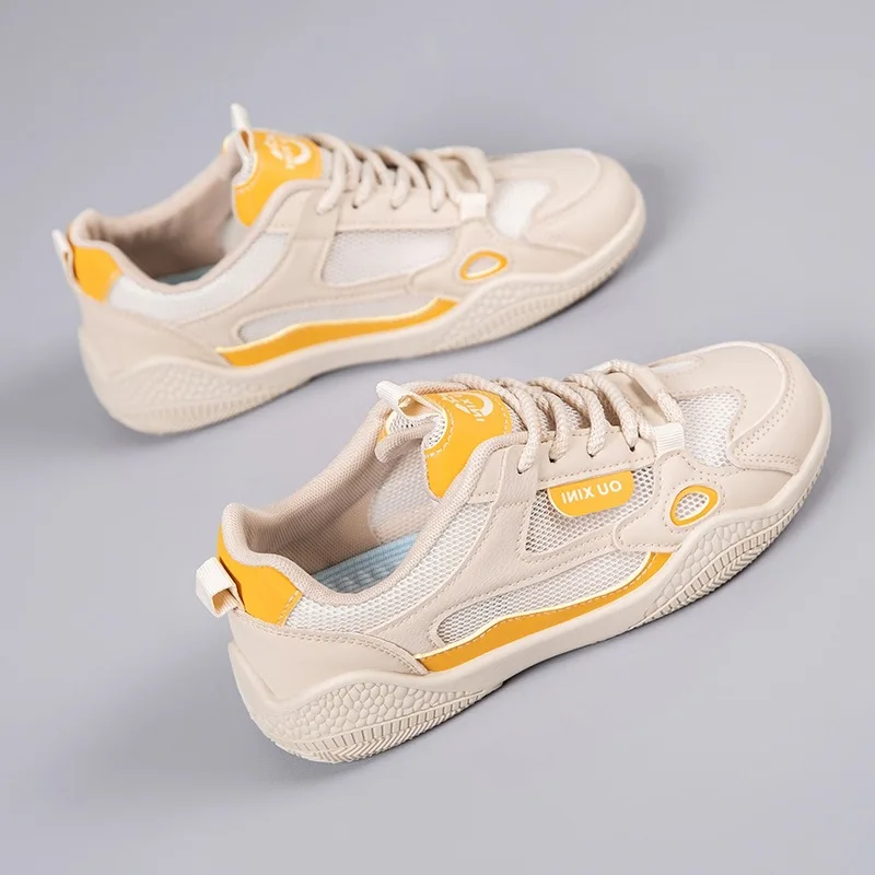 

Women Vulcanized Shoes Versatile Sports Single Shoes Anti Slip Lightweight Mesh Casual Breathable Running Training