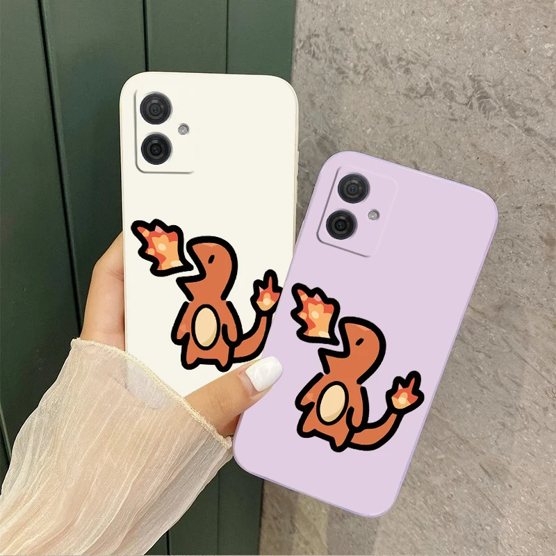 G 54 Angry Dinosaur Silicone Phone Case For Motorola Moto G24 G34 G42 G52 G54 G53 G50 G72 G84 G100 G9Plus G8Play 50Fusion Cover