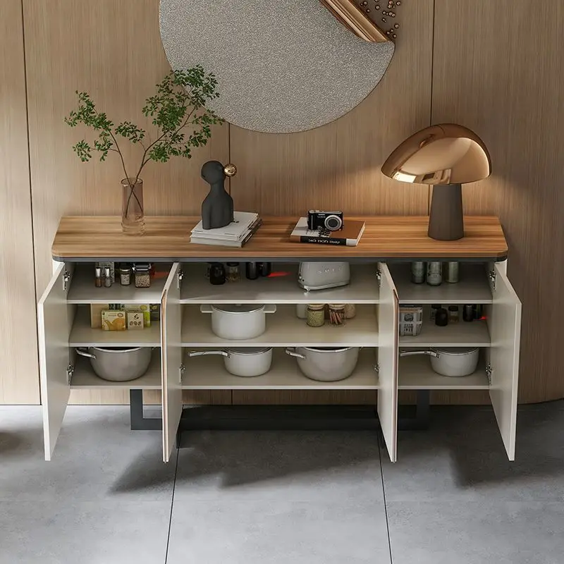 cabinet, multi-layer against the wall, home dining room living room, multi-layer adjustable baffle storage cabinet