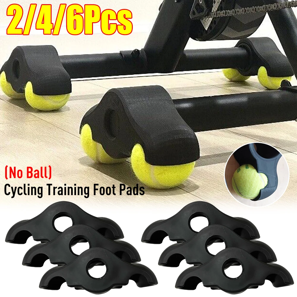 

Tennis Ball Foot Pads Shock Absorbing Indoor Cycling Snap Rocker Feet Adapters Indoor Cycling Foot Pads for Smart Bike Trainer
