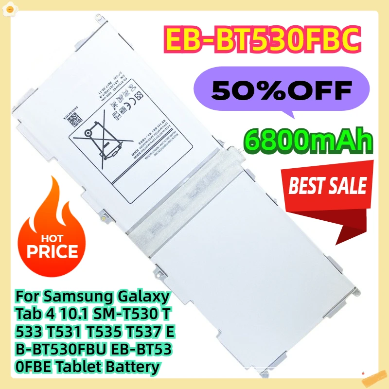 

EB-BT530FBC For Samsung Galaxy Tab 4 10.1 SM-T530 T533 T531 T535 T537 EB-BT530FBU EB-BT530FBE Tablet Battery
