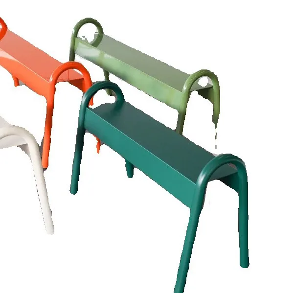 

Bench park bench milk tea coffee shop gym rest bench shopping mall wrought iron seat chair