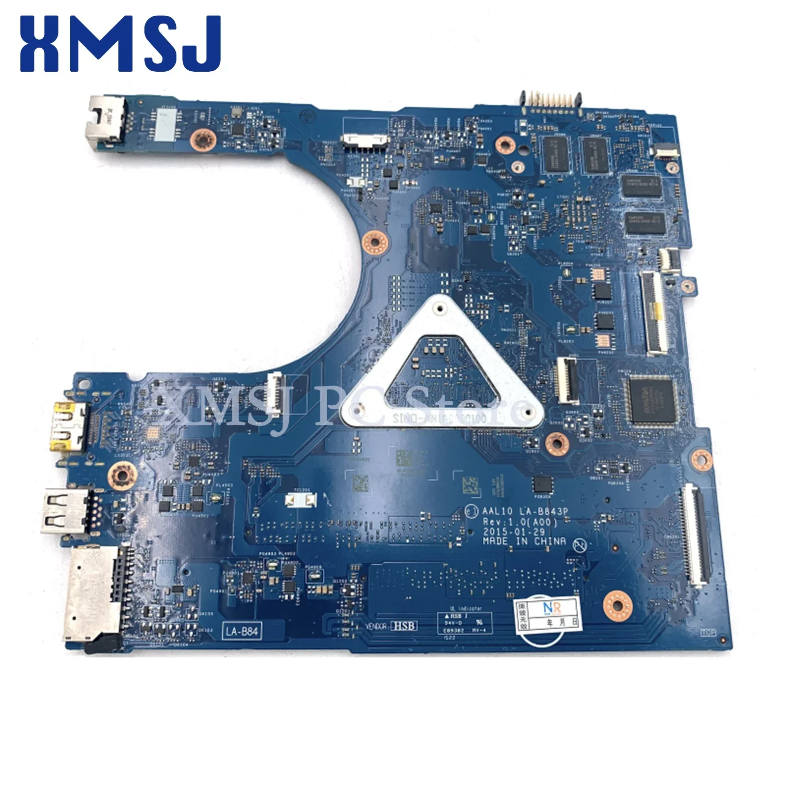 For Dell Inspiron 5458 5558 5758 Laptop Motherboard SAAL10 LA-B843P CN-0V2X3C 0V2X3C V2X3C Main Board With i3 i5 i7 CPU 920M GPU