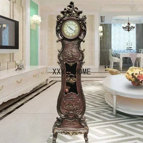

Cxh Staande Grootvader Klok Europese Stijl Mute Creatieve Klokken Klassieke Artistieke Home Klok Idyllische Verticale Bel