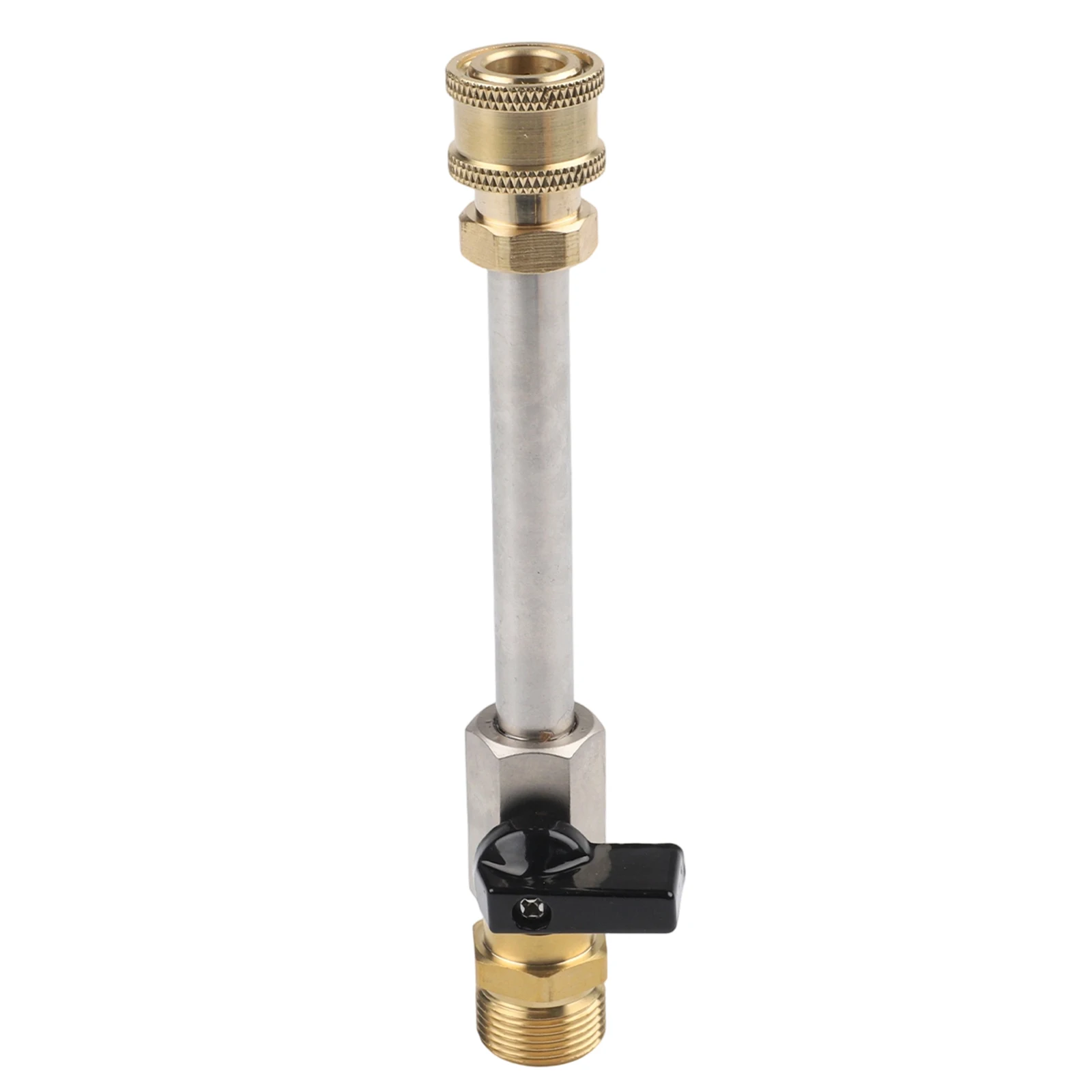 Stainless Steel M2214 Threaded Extension Valve for Pressure Washer Systems Used with Foam Pots and Cleaning Tools