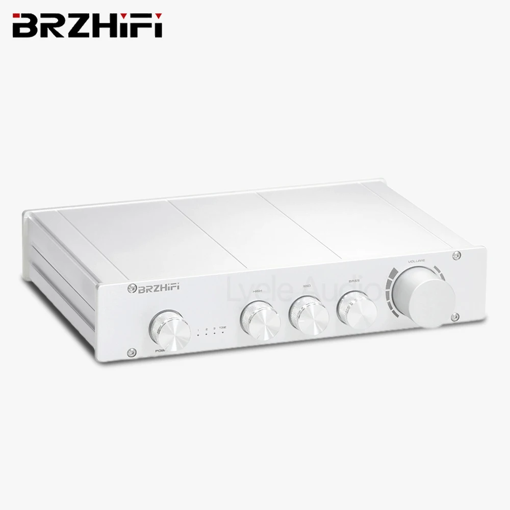 Class A Preamplifier Bluetooth 5.0 with Sound Adjustment HiFi Home Audio Sound Amplifier 2.0/2.1 Channel Linear Power Supply