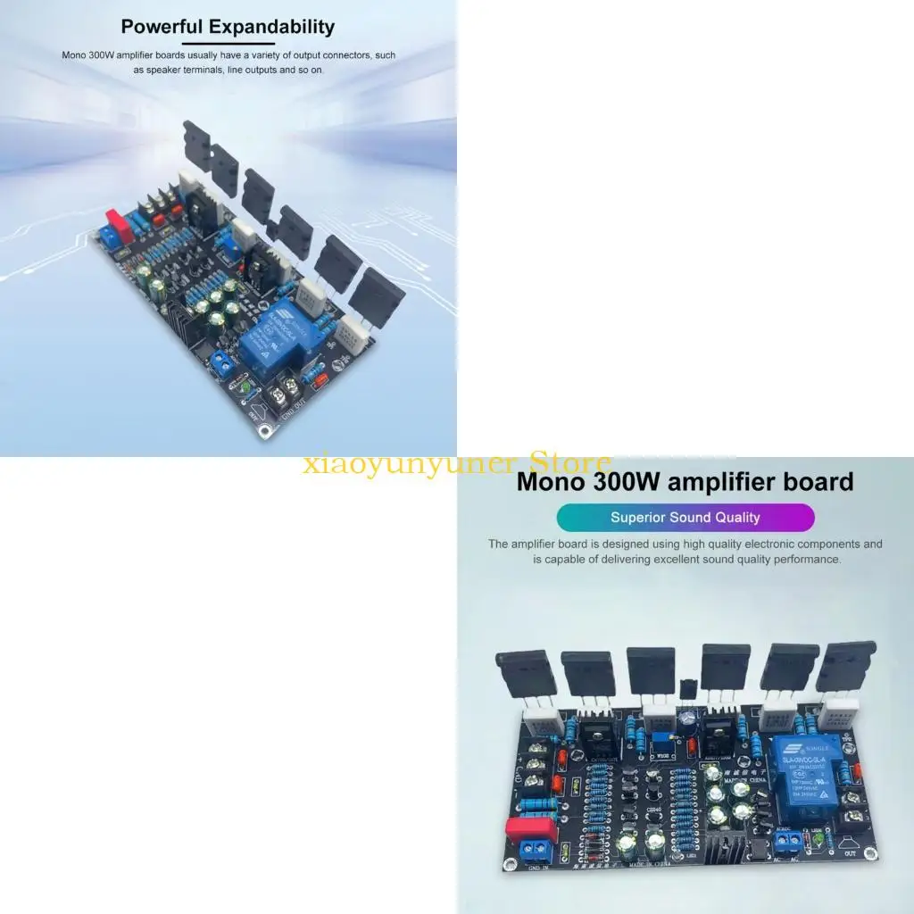 

P9JB Точная печатная плата усилителя моно аудио мощностью 300 Вт с расширенной компоновкой, совместимость с DC20-90v для