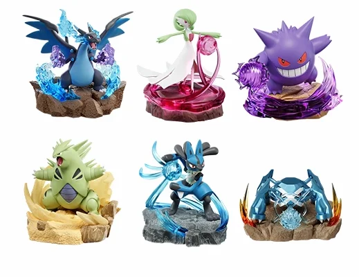 Pokemon Anime Actiefiguur Charizard X Gengar Metagross Gardevoir Lucario Tyranitar Lichteffect Collectibles Model Speelgoed Cadeau