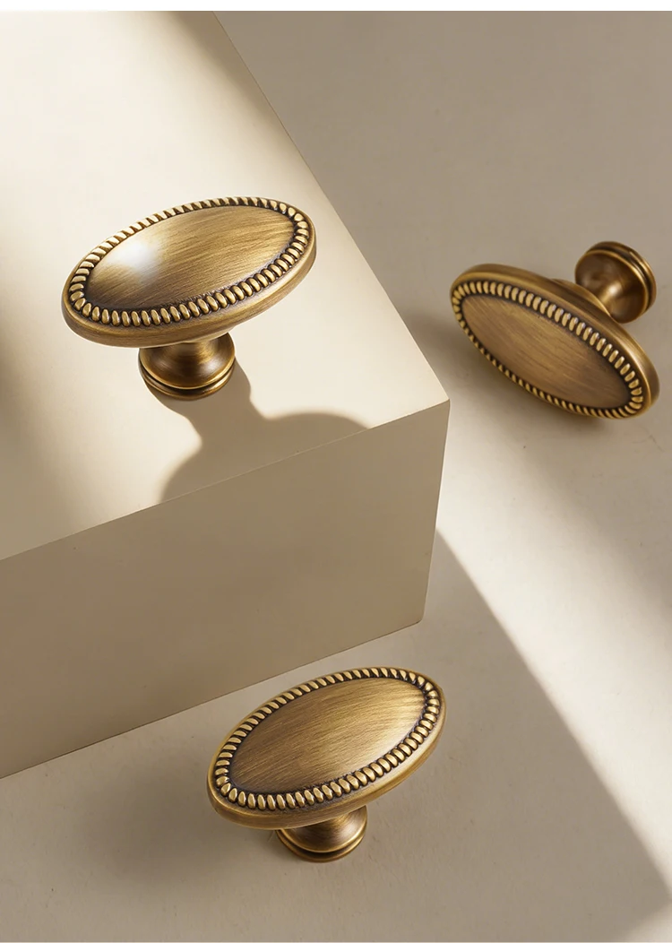 Dooroom Möbelgriff aus massivem Messing, Retro-Design, Schrank-, Kleiderschrank-, Schminktisch- und Schubladengriff, T-förmiger Knopf, Großhandel verfügbar – Detail 7