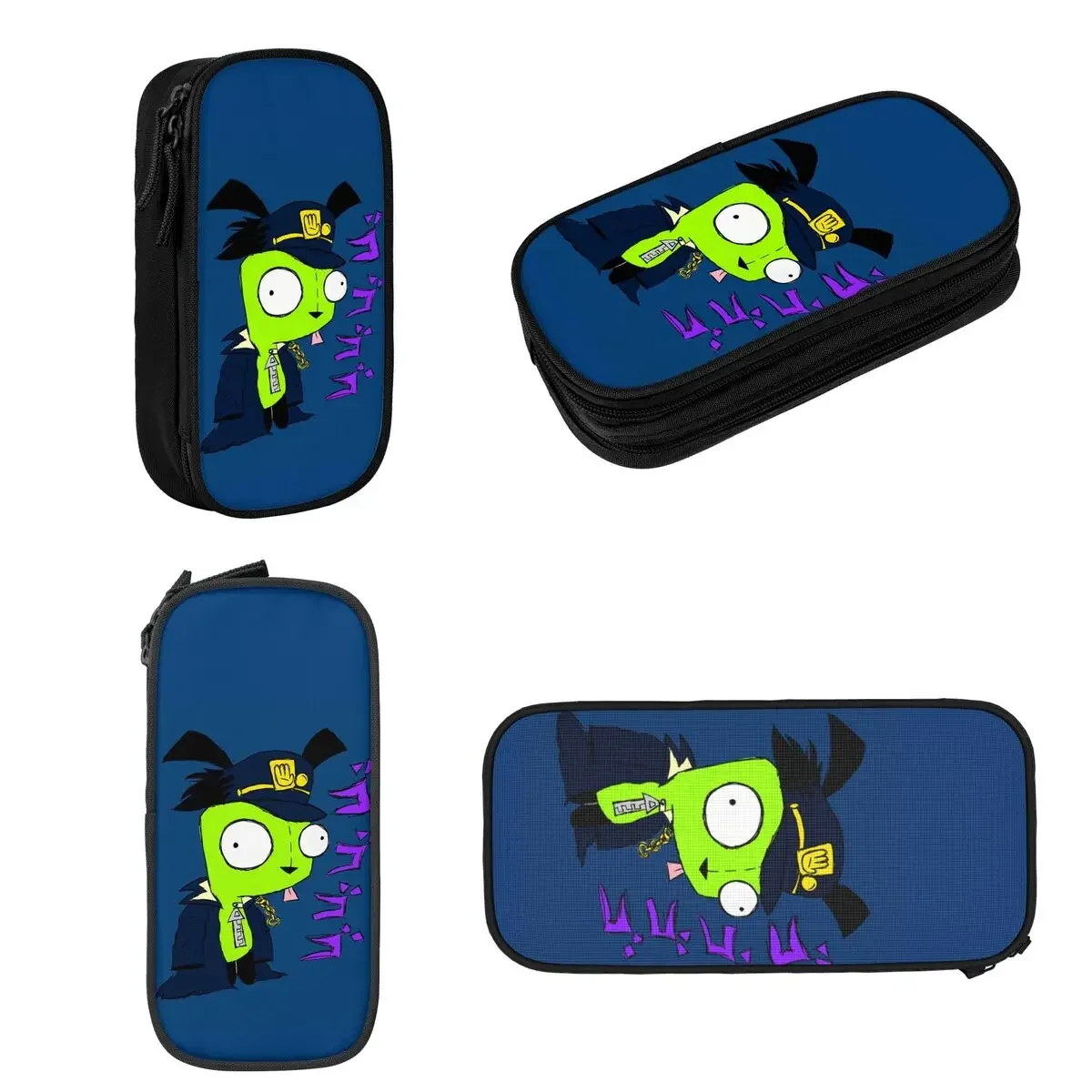 Jotaro Gir Invader Zim Pencil Cases Large Capacity Pen Bags Pen Box Pencil Pouch For Boys Girls Students Stationery School