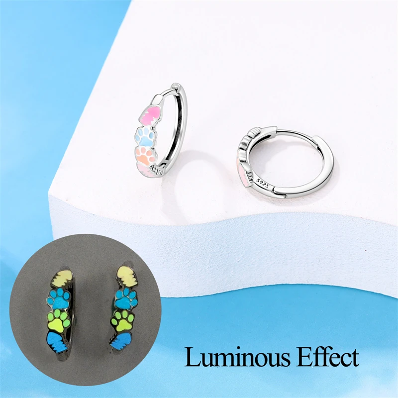 Silver White Rhombus Twisted Colorful Pattern CZ Zircon Hoop Earrings Women's Earrings Anniversary Delicate Fine Jewelry Gift