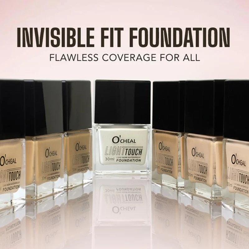 Square Bottle Liquid Foundation Korean Makeup Moisturizing Concealer Longlasting Not Easy To Remove Makeup Brighten FacialMakeup