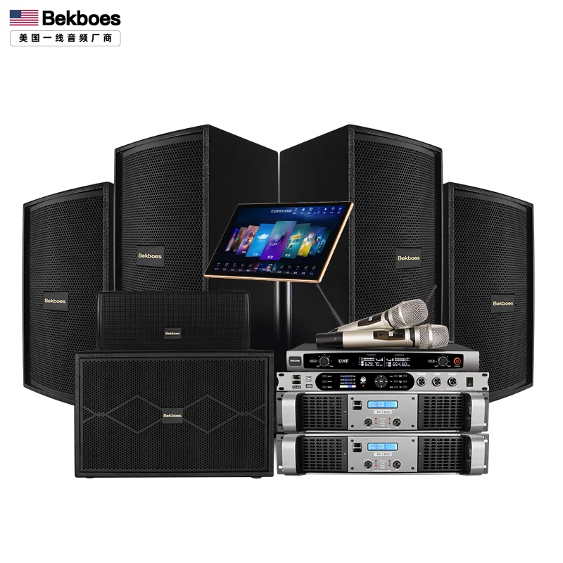 2023 Professional Family Entertainment Wireless KTV Karaoke System Set Speakers 10 12 15 Montor Loudspeakerss