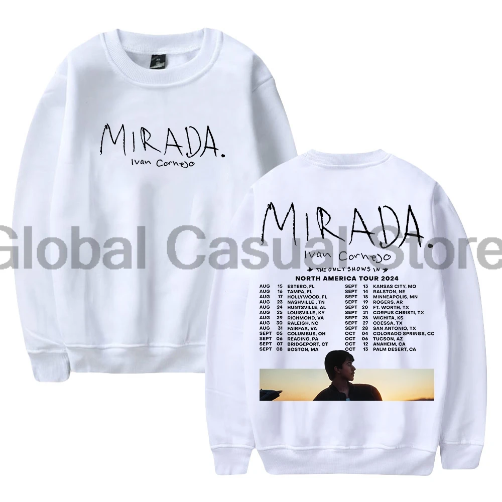 Ivan Cornejo Mirada North America Tour 2024 Merch Crewneck Long Sleeve Streetwear Women Men Sweatshirt Hip Hop Clothes