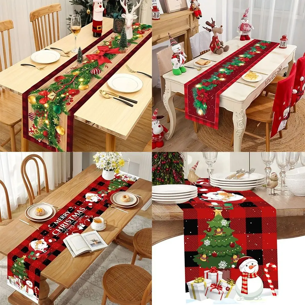 New New Year Christmas Table Runner Xmas Party Navidad Gift Christmas Table Flag Flag Cover Table Cover Home Table Decors