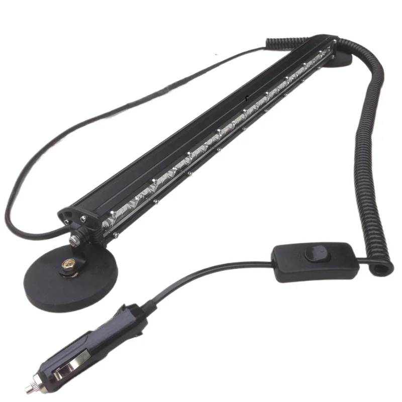 

20" 12v portable led bar strip Magnetic Car Hunting Camping Boat fishing Spotlight latern 24v Offroad truck Flood Led work light