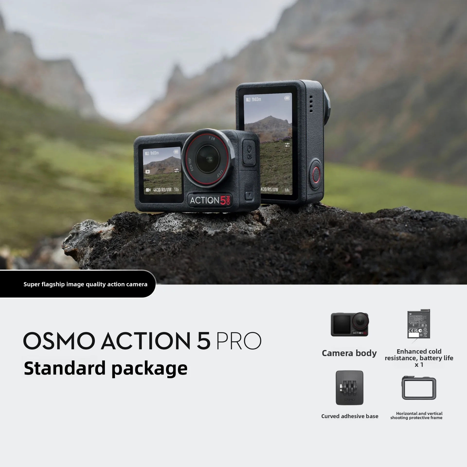 Suitable for Osmo Action 5 Pro Action Camera 4K image quality motorcycle riding vlog travel photography
