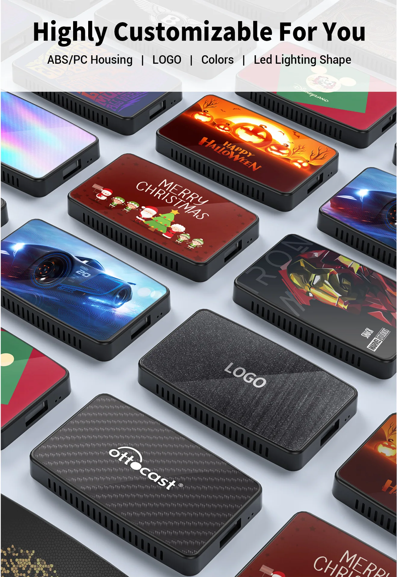 Play2Video Pro 3 en 1 inalámbrico CarPlay Android Auto AI Box - Plug & Play para automóviles con cable OEM Android 12 YouTube Netfli incorporado