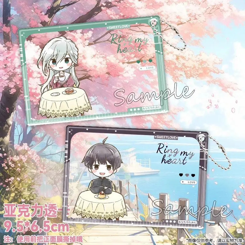 Anime Kaoru Hana wa Rin a Saku Waguri Kaoruko accesorios de fotografía Diy dibujos animados nueva tarjeta transparente acrílica regalos de cumpleaños