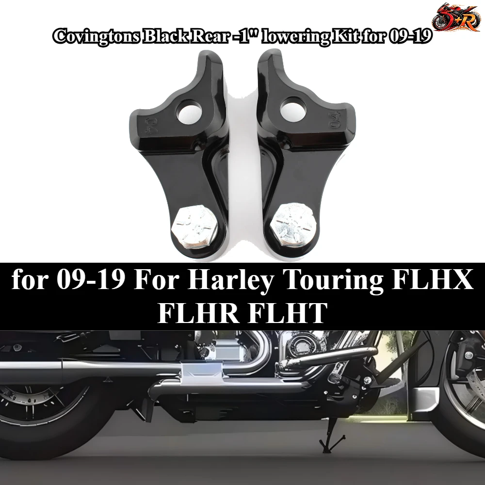 

NEW Covingtons Black Rear -1" lowering Kit for 09-19 For Harley Touring FLHX FLHR FLHT