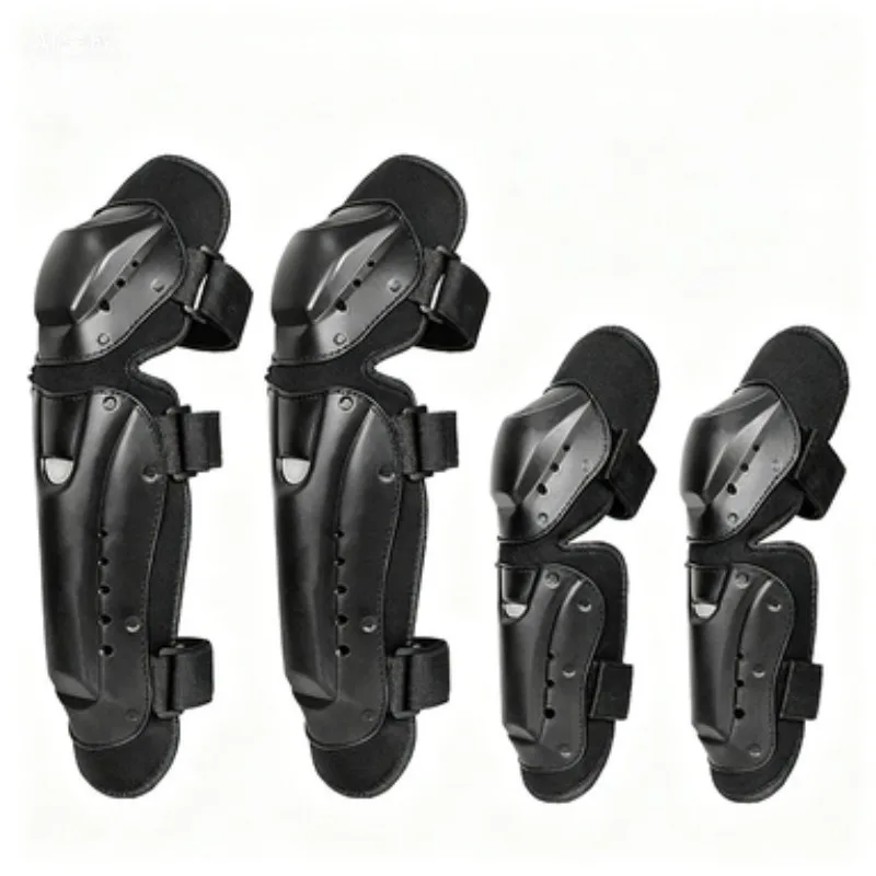 

Men's All-Season Off-Road Motorcycle Protective Gear Set (4-Piece): Racing & Motorcycle Equipment with Long Knee Guards